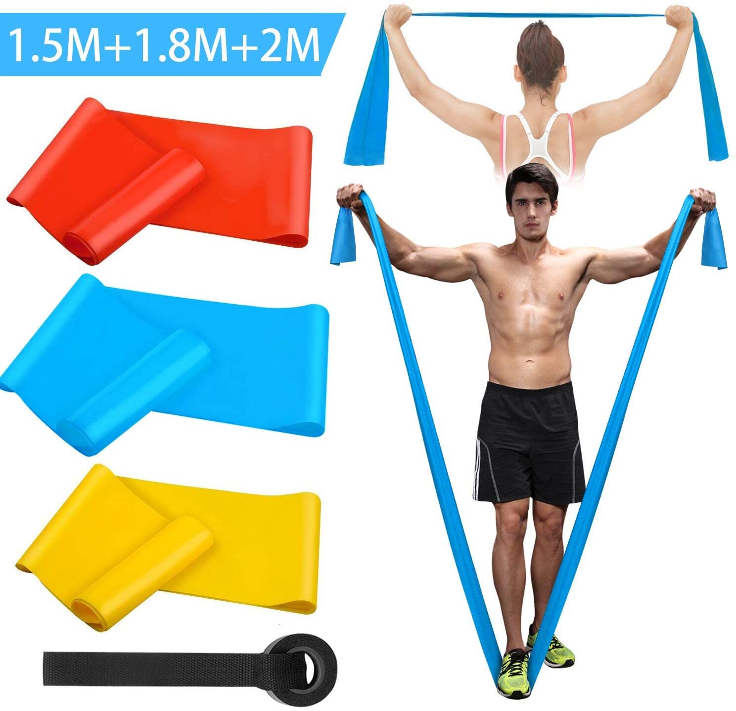 탄성 피트니스 밴드 3Pcs 저항 밴드 탄성 피트니스  - Crossfit Workout With Equipment 리뷰 및 가격