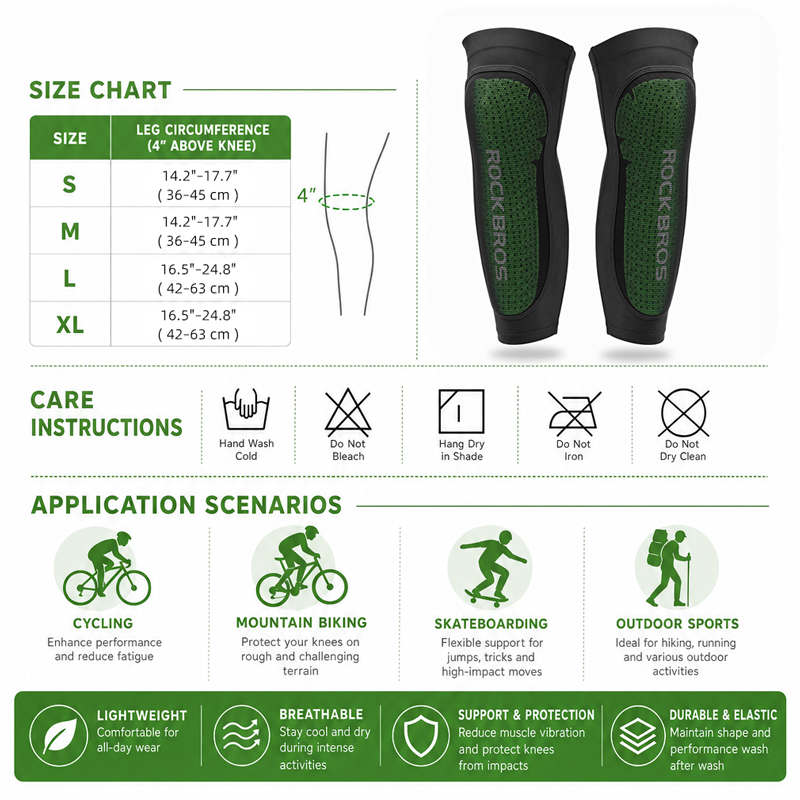 ROCKBROS 스포츠 다리 따뜻한 MTB 사이클링 자 - Knee Sleeve Pair 리뷰 및 가격